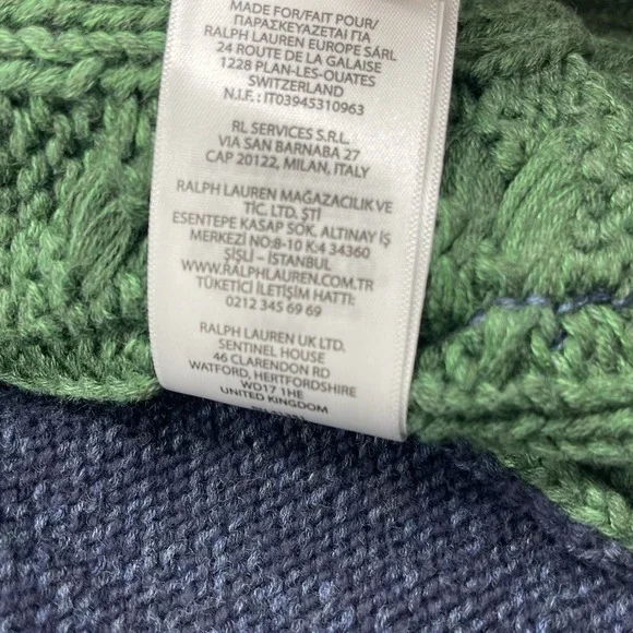 Polo Ralph Lauren Country Patchwork Cotton-Blend Shawl Cardigan Youth Size 6/7 - Picture 11 of 16